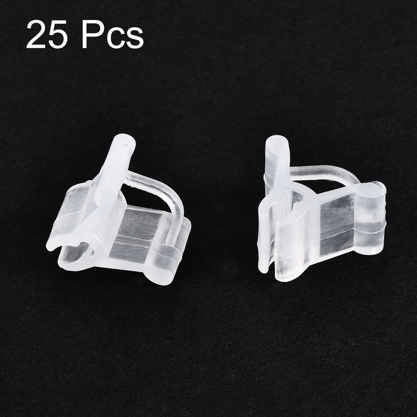 uxcell Uxcell PE Grafting Clips 2.2mm to 4.5mm for Garden Trellis Greenhouse Clear 25pcs