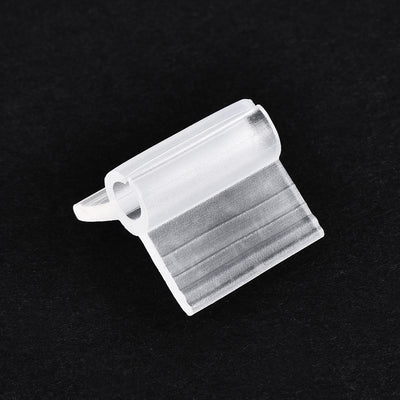 Harfington Uxcell PE Grafting Clips 5mm for Garden Trellis Greenhouse Clear 25pcs