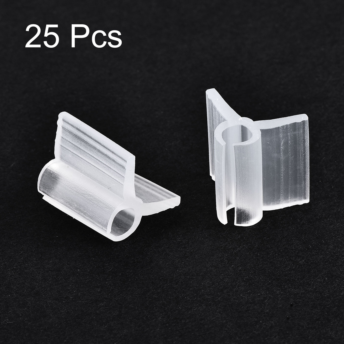 Uxcell Uxcell PE Grafting Clips 5mm for Garden Trellis Greenhouse Clear 25pcs