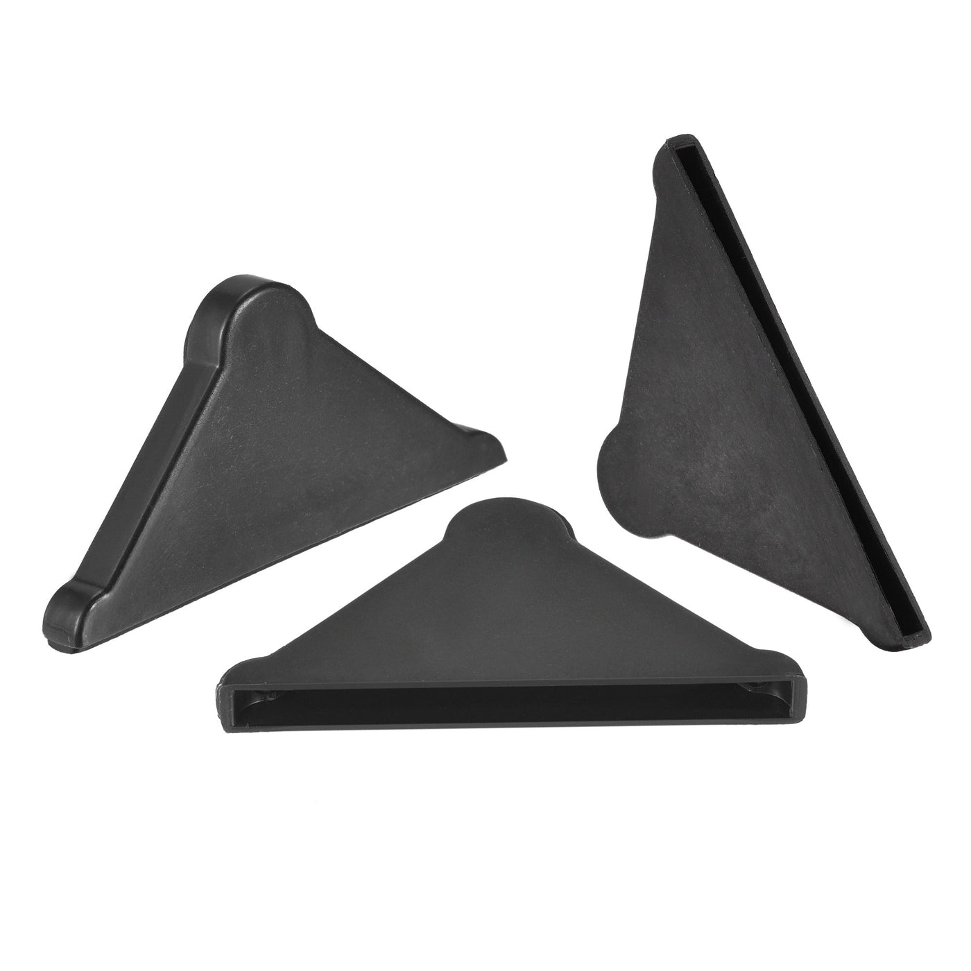 Harfington PP Corner Protector Triangle 37x4mm for Ceramic, Glass, Metal Sheets Black 50pcs