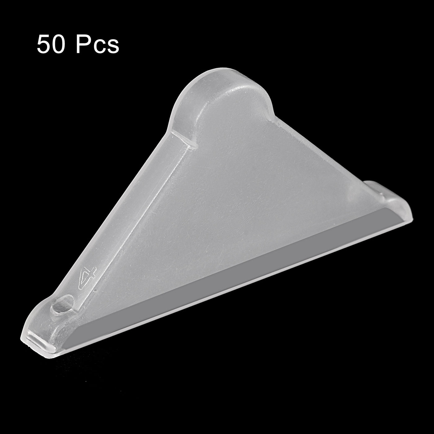 Harfington PP Corner Protector Triangle 37x4mm for Ceramic, Glass, Metal Sheets Clear 50pcs