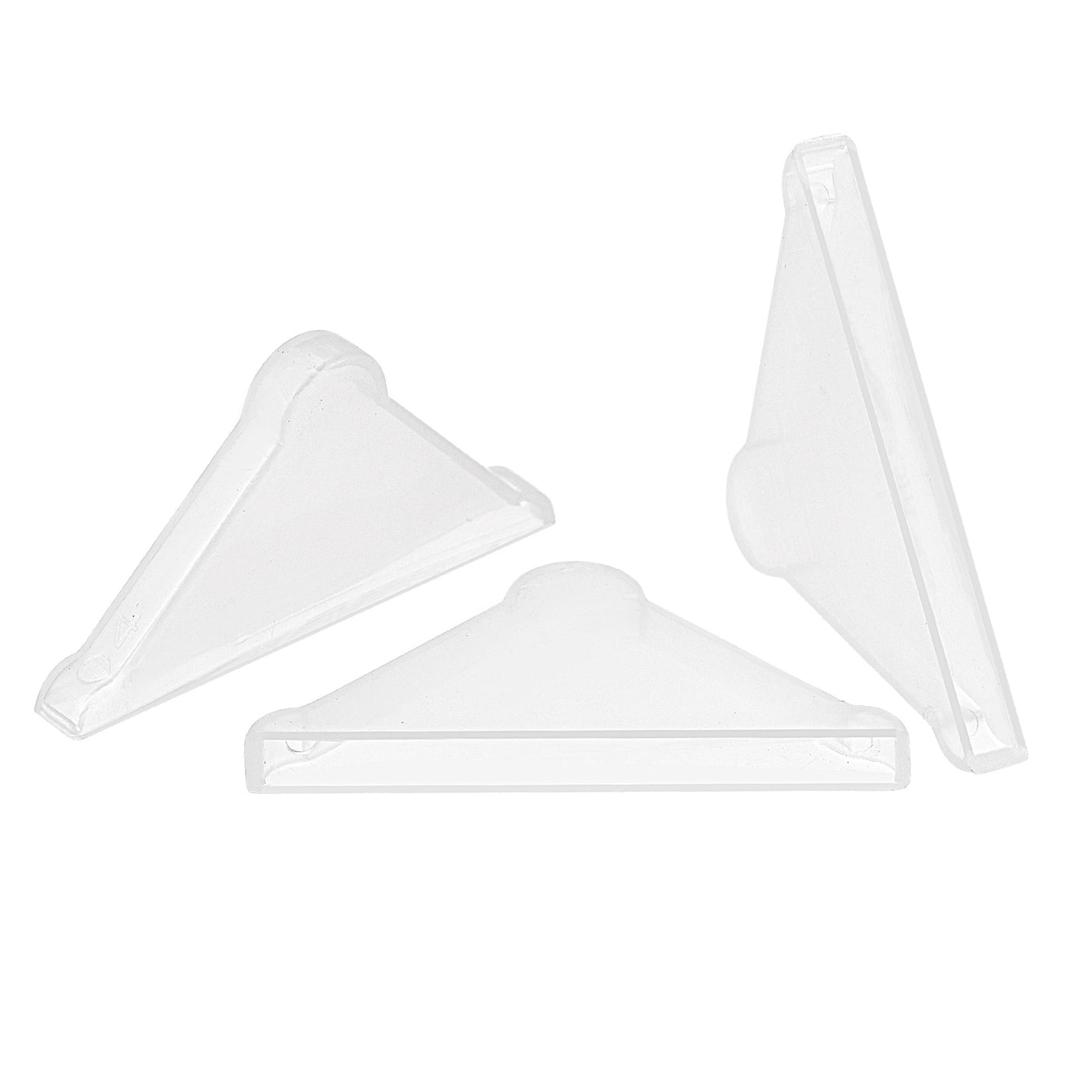 Harfington PP Corner Protector Triangle 37x4mm for Ceramic, Glass, Metal Sheets Clear 50pcs