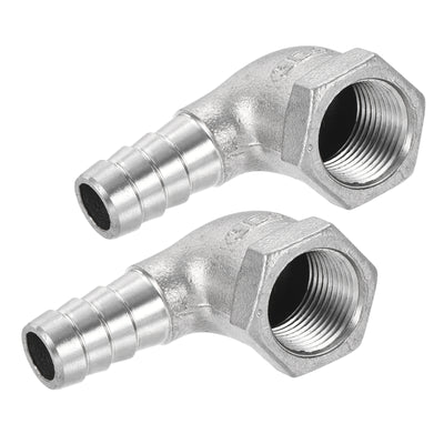 Harfington Hose Barb Fitting Elbow Female Thread Right Angle Pipe Connectors