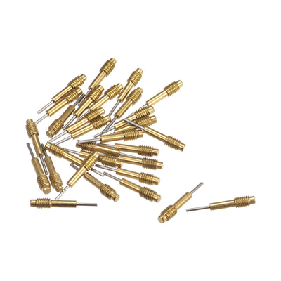 Harfington Uxcell 30pcs Replace Pins for Watch Band Pin Punch Tool 0.8mm Dia Brass Link Pin Remover Punch Pins M3x0.5 Threads