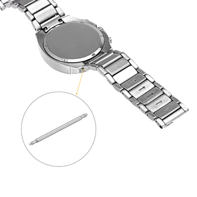 Harfington Uxcell Watch Band Link Pin Set 270pcs 1.4mm Dia Spring Bar Pins 8-25mm 15pcs Each Size