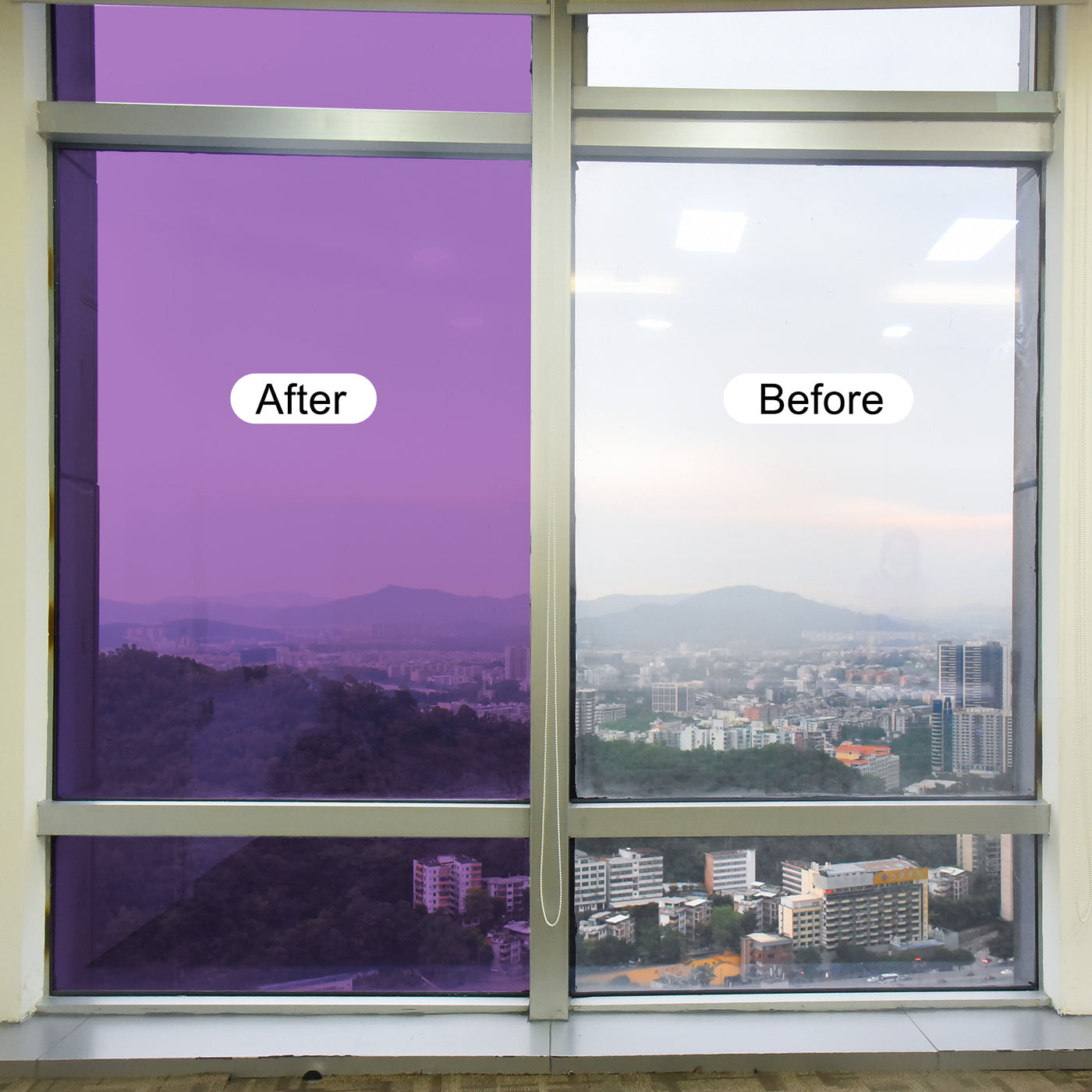 Harfington Glass Sun Blocking, Heat Control Self Adhesive Window Tint