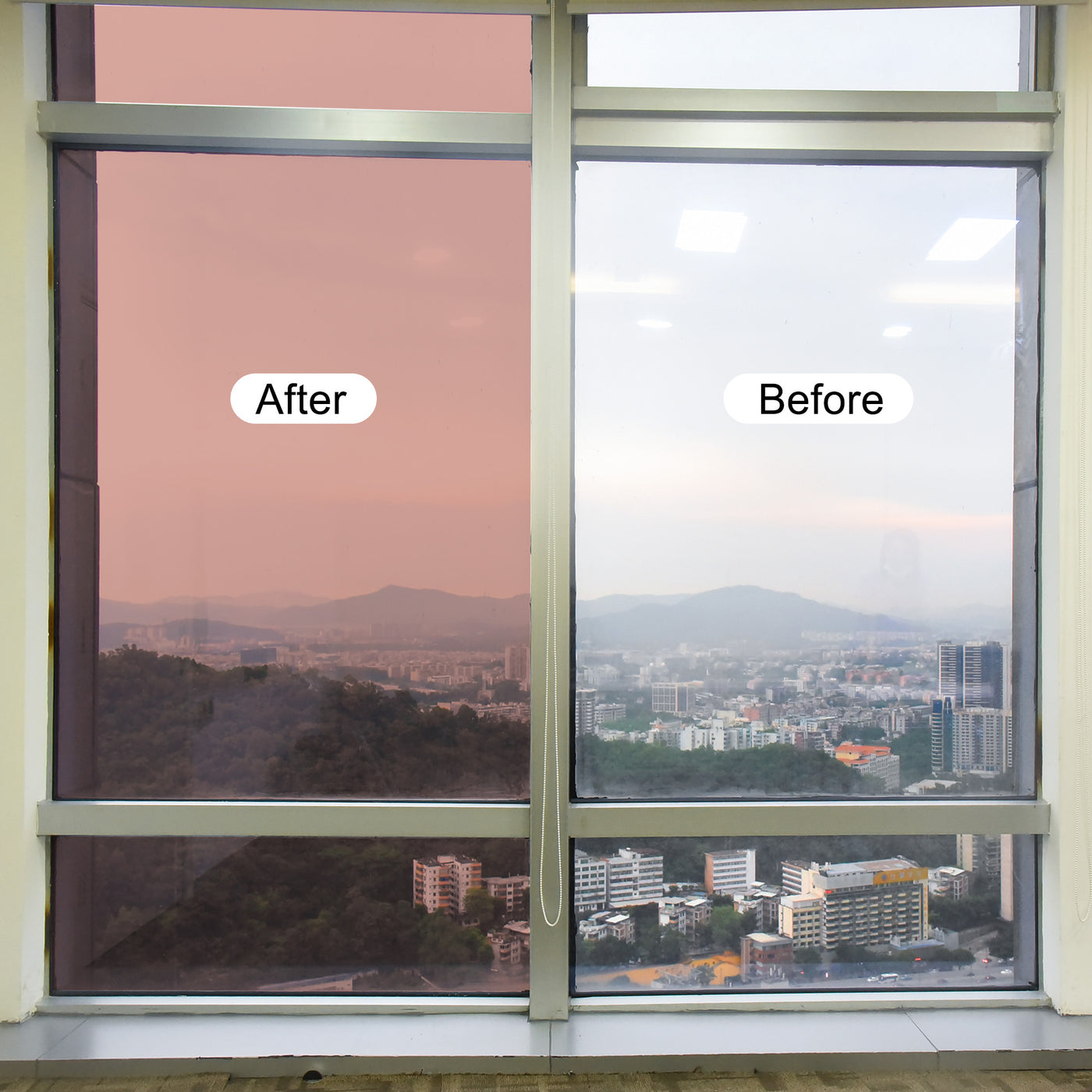 Harfington Glass Sun Blocking, Heat Control Self Adhesive Window Tint