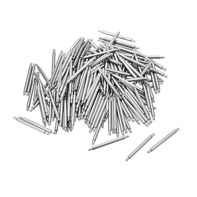 Harfington Uxcell 22mm Watch Band Pin 1.5mm Dia Steel Single Flanged End Spring Bar Pins 200pcs