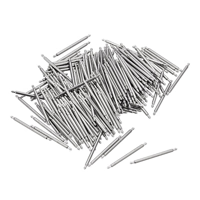 Harfington Uxcell 22mm Watch Band Pin 1.5mm Dia Steel Single Flanged End Spring Bar Pins 200pcs