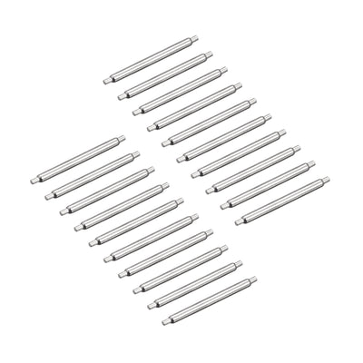 Harfington Uxcell 20pcs Watch Band Pin 8mm Stainless Steel Spring Bar Pins 1.5mm Dia.