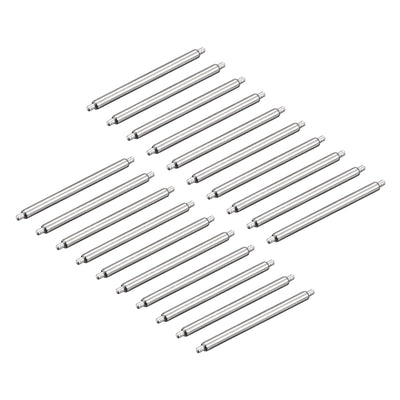 Harfington Uxcell 20pcs Watch Band Pin 8mm Stainless Steel Spring Bar Pins 1.5mm Dia.