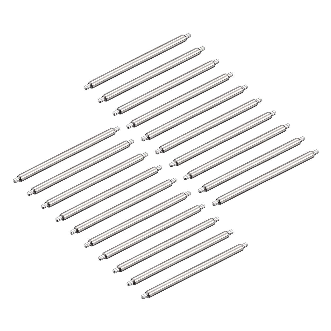 Uxcell Uxcell 20pcs Watch Band Pin 8mm Stainless Steel Spring Bar Pins 1.5mm Dia.