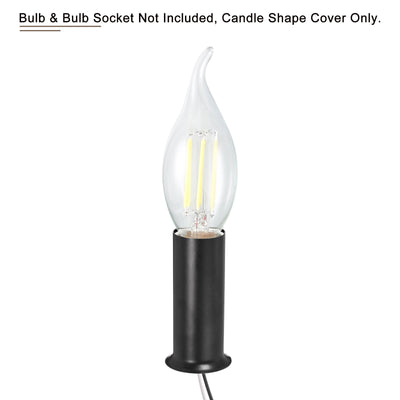 Harfington Candle Socket Covers Chandelier Sleeves Bulb Light Base Holder
