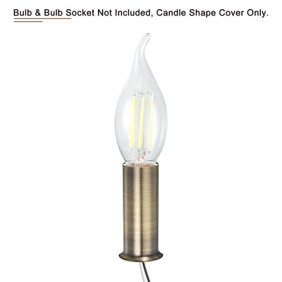 Harfington Candle Socket Covers Chandelier Sleeves Bulb Light Base Holder