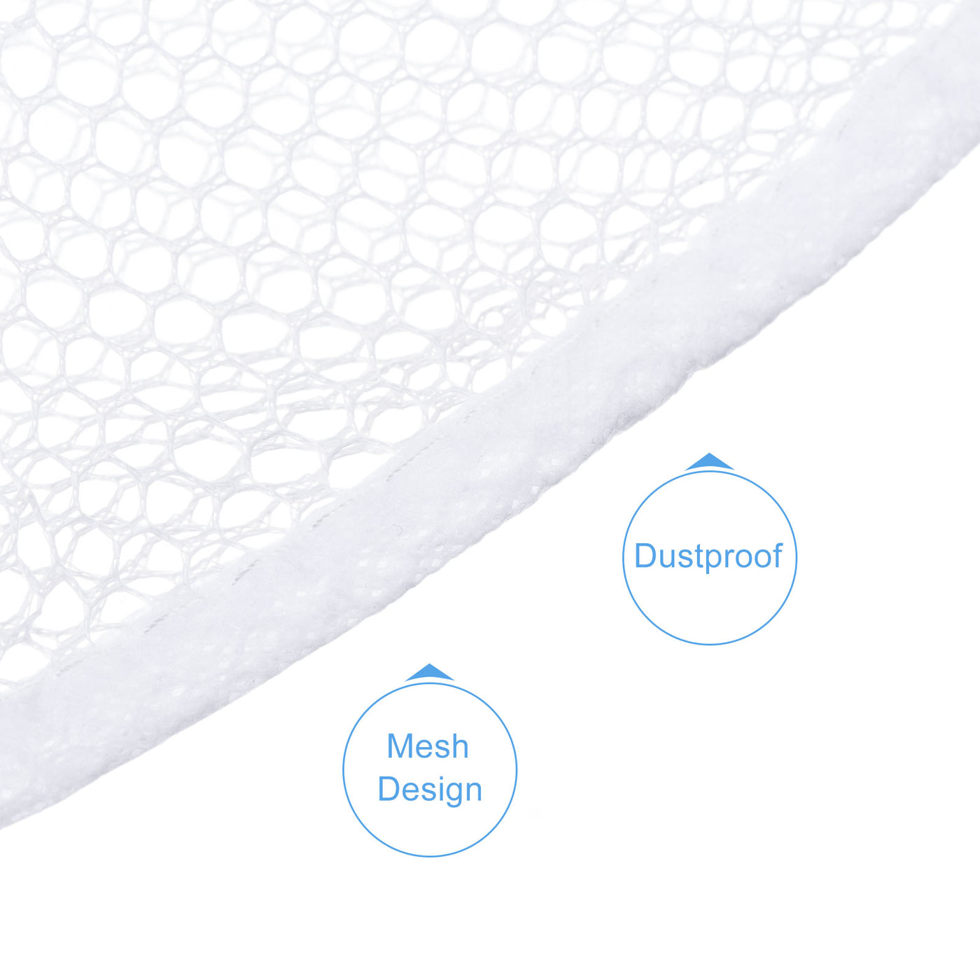 Harfington Fan Dust Cover, 350mm 14 Inch Washable Reusable Dustproof Mesh Protection Guard Net, White