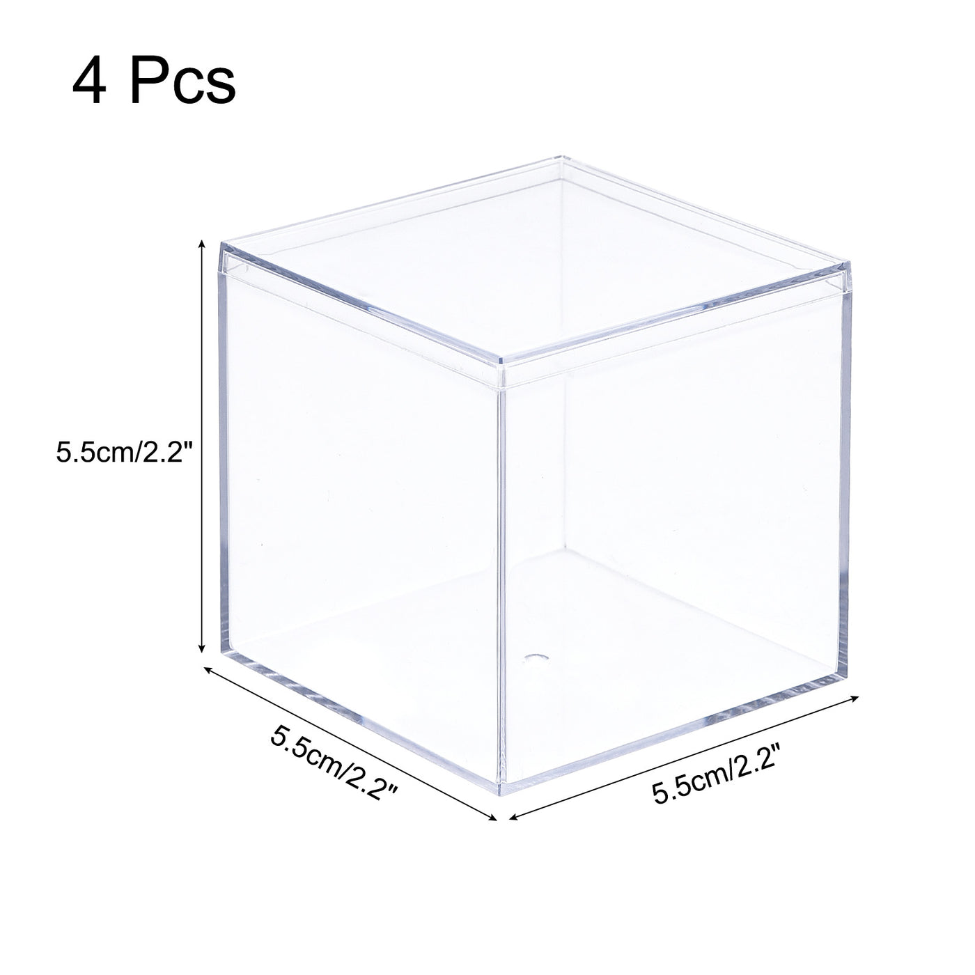 acryl aufbewahrung Acryl-Aufbewahrungsbox, quadratisch, Vitrine mit Deckel, Behälterbox für  kleine Gegenstände