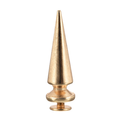 Harfington Uxcell 10x29mm Screw Back Stud Rivets Spikes Zinc Alloy for DIY Gold Tone 20 Sets