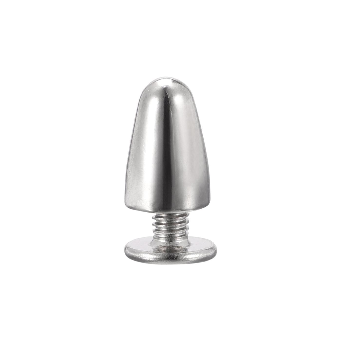 uxcell Uxcell 6.3x9mm Screw Back Stud Rivets Spikes Zinc Alloy for DIY Silver Tone 30 Sets