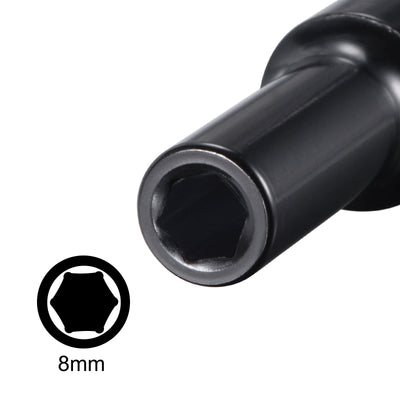 Harfington Uxcell Square Drive by Deep Impact Socket, CR-V, 6-Point Metric