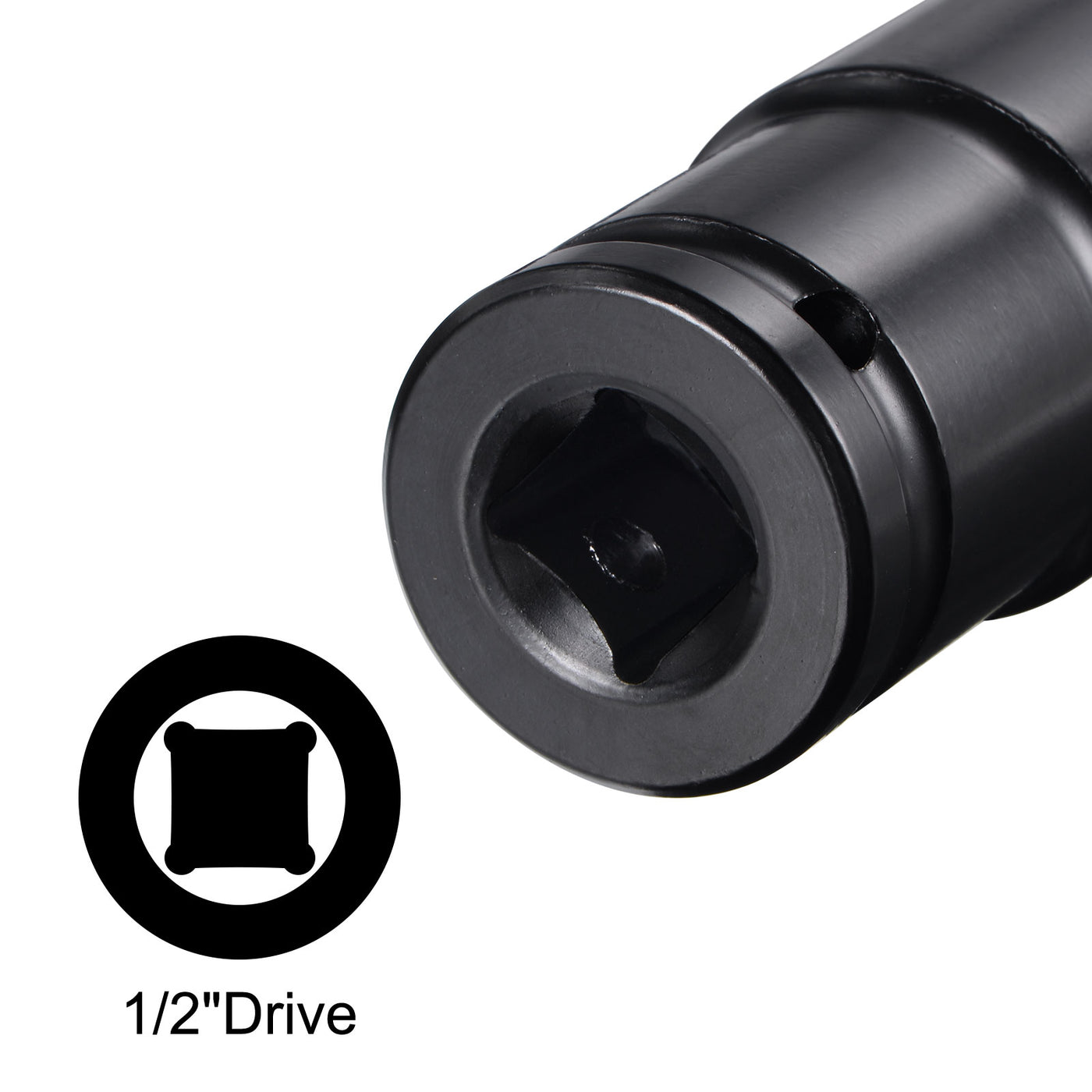 uxcell Uxcell Deep Impact Socket, CR-V, 6-Point Metric Sizes