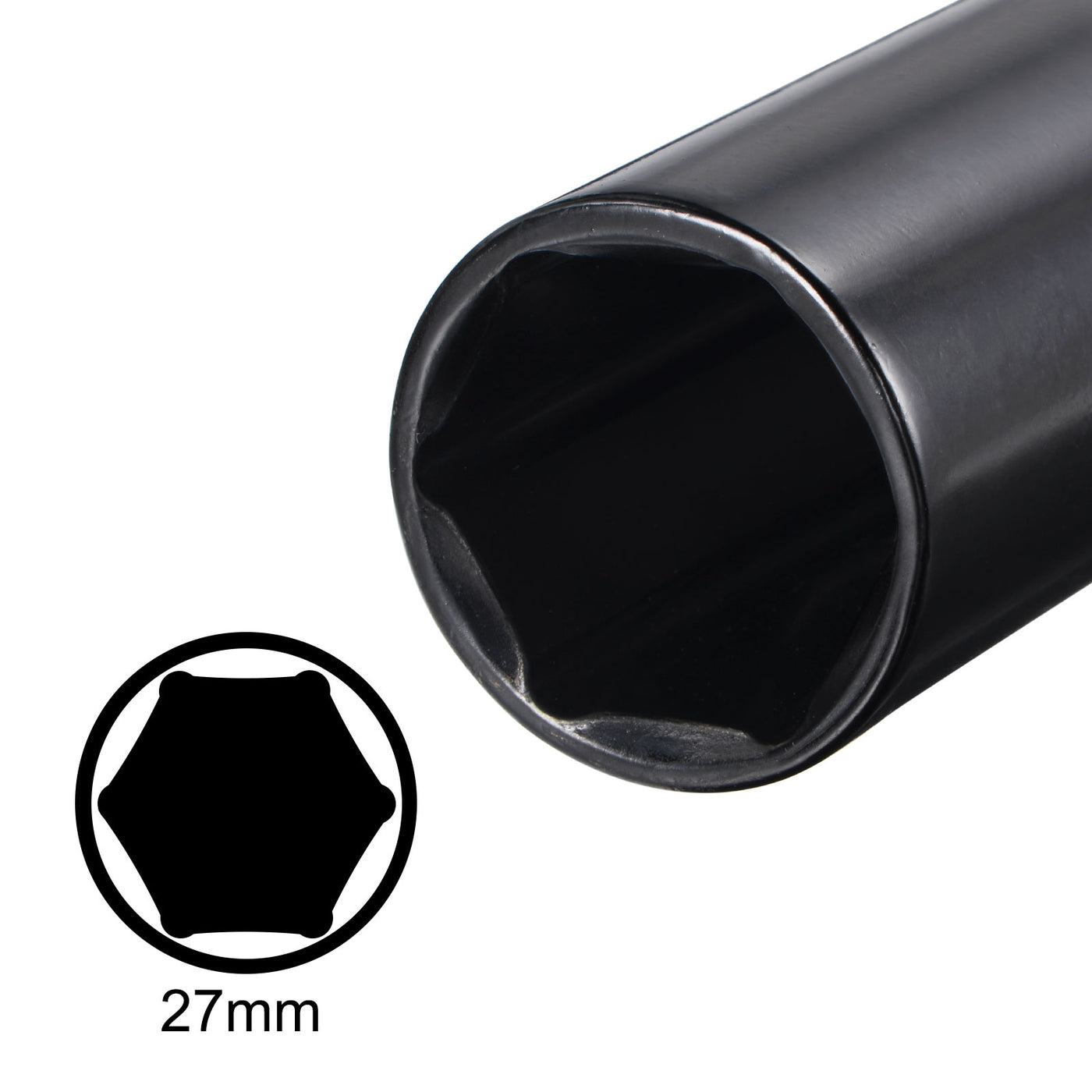 uxcell Uxcell Square Drive x Deep Impact Socket, CR-V 6-Point Metric Sizes