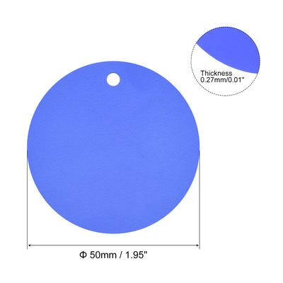 Harfington 1.95 inch Round Plastic Tags Tear Proof Waterproof Price Tags w Tie Black 25 pcs