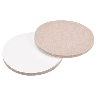 Harfington Uxcell Felt Furniture Pads, Self-stick Non-slip Anti-scratch Round Felt Pads for Furniture Feet and Other Home Furniture