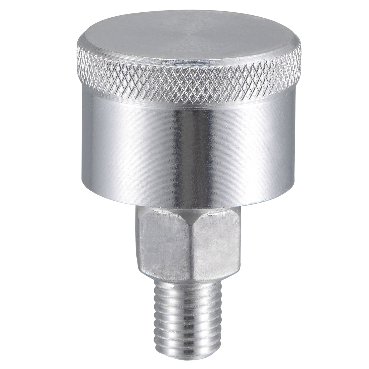 Uxcell Uxcell Machine Parts M10x1 Male Thread 1.5ml Grease Oil Cup Cap Aluminium Silver