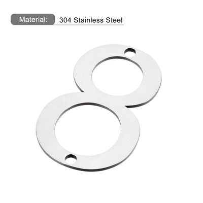 Harfington Uxcell 2 Inch 304 Stainless Steel House Number Polishing for Door Mailbox(Number 2)