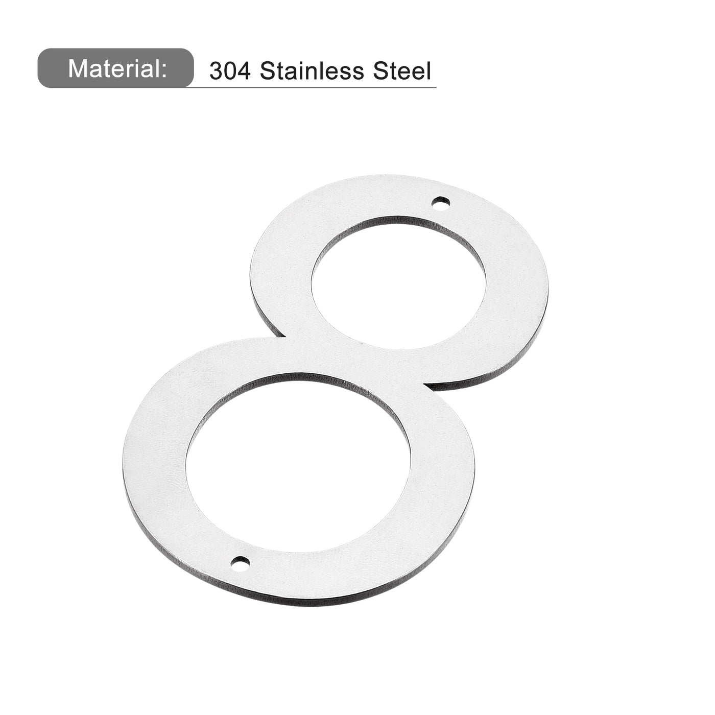 Uxcell Uxcell 6 Inch 304 Stainless Steel House Number Polishing for Door Mailbox(Number 9)