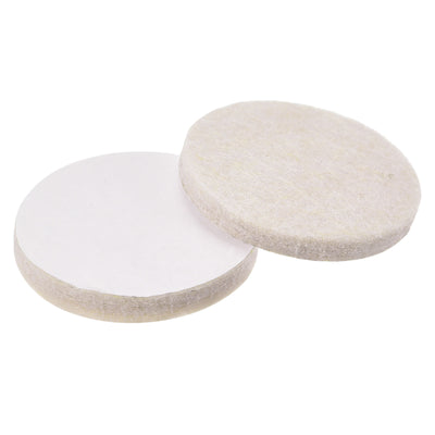 Harfington Uxcell Felt Furniture Pads, Self-stick Non-slip Anti-scratch Round Felt Pads for Table Tops