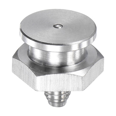 Harfington Uxcell Push Button Grease Oil Cup M10x1 Male Thread 304 Stainless Steel Ball Oiler