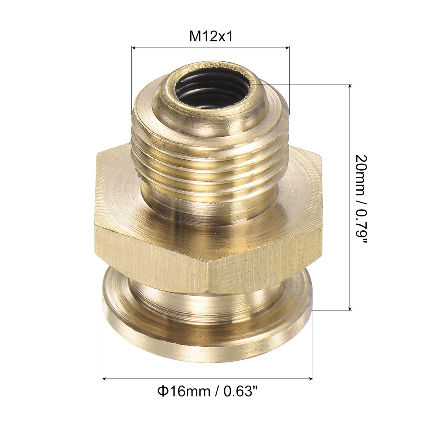 Uxcell Uxcell Brass Push Button Grease Oil Cup M10x1 Male Thread for Lubrication System