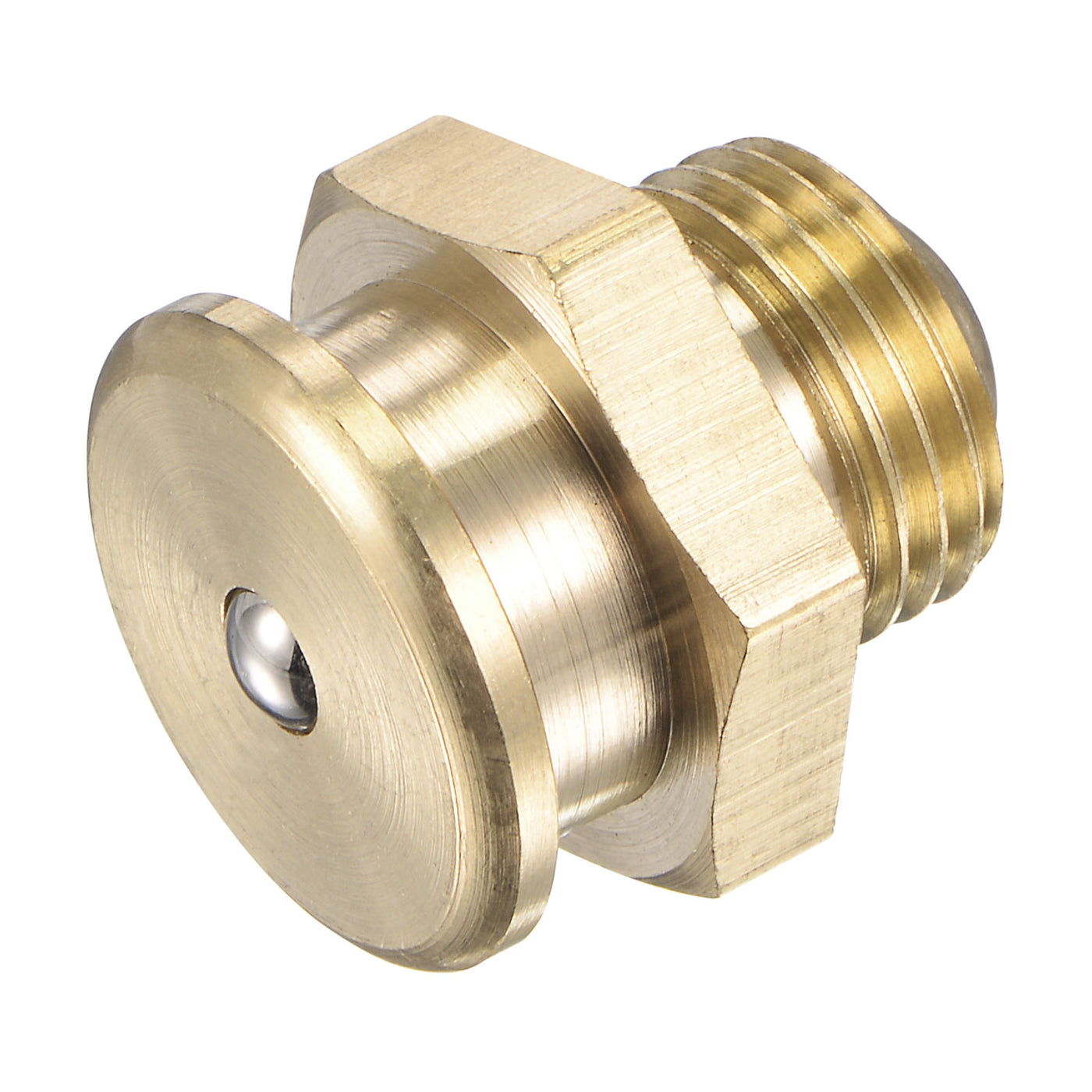 Uxcell Uxcell Brass Push Button Grease Oil Cup M10x1 Male Thread for Lubrication System