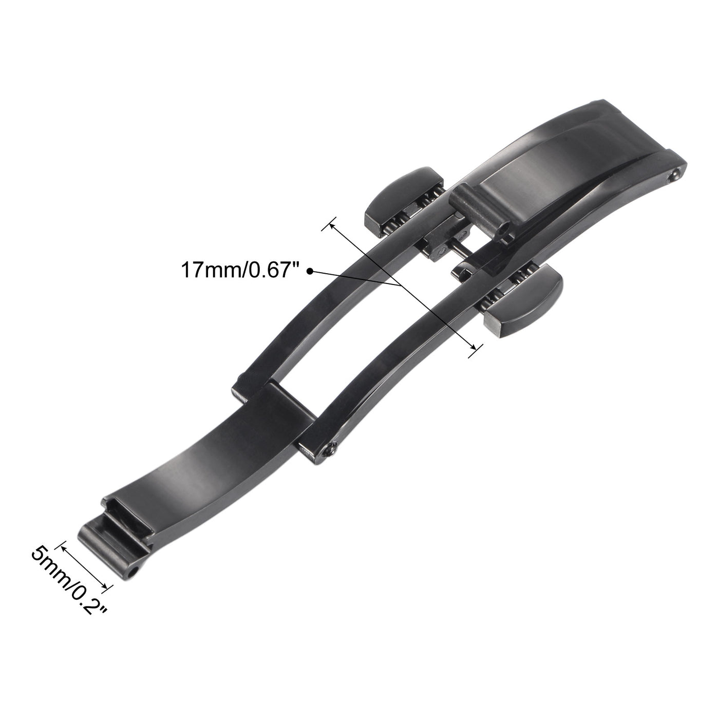 uxcell Uxcell Folding Clasp Push Button Watch Band