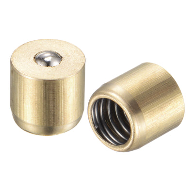 Harfington Uxcell Brass Push Button Grease Oil Cup 6x6mm Ball Oiler for Lubrication System 10Pcs