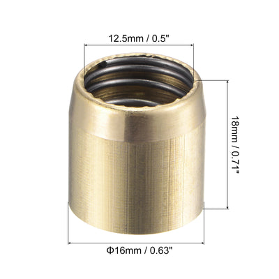 Harfington Uxcell Brass Push Button Grease Oil Cup 6x6mm Ball Oiler for Lubrication System 10Pcs