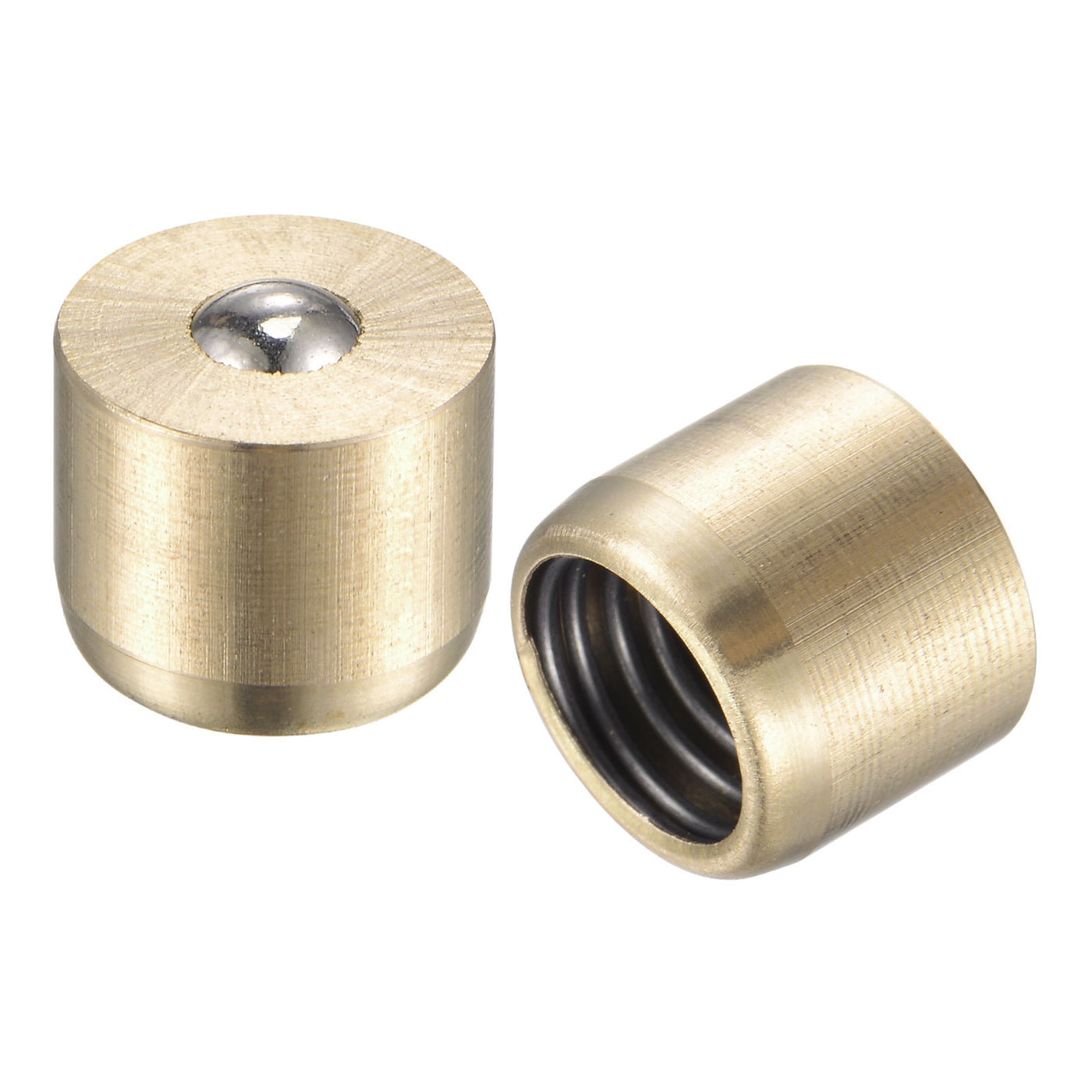 Uxcell Uxcell Brass Push Button Grease Oil Cup 8x8mm Ball Oiler for Lubrication System 20Pcs