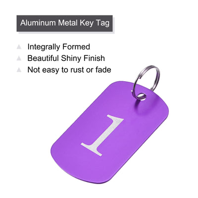 Harfington Aluminum Key Tag, Number Tag, Tag with Ring Rectangle for Decoration