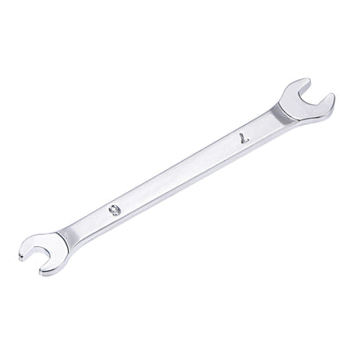 Harfington Uxcell Thin Open End Wrench, Metric Chrome Plated High Carbon Steel