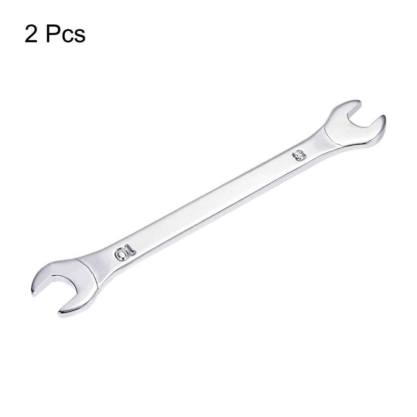 uxcell Uxcell Thin Open End Wrench Metric Chrome Plated High Carbon Steel