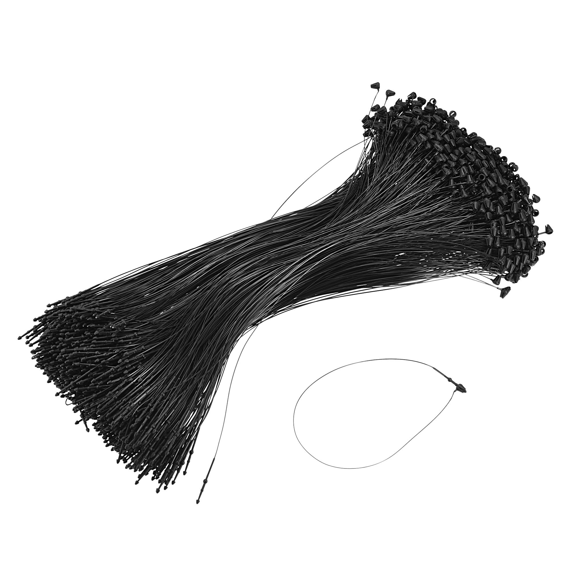 Snap Lock Pins Loop Price Tag Fastener Plastic Tags Ties black 3 inch ...