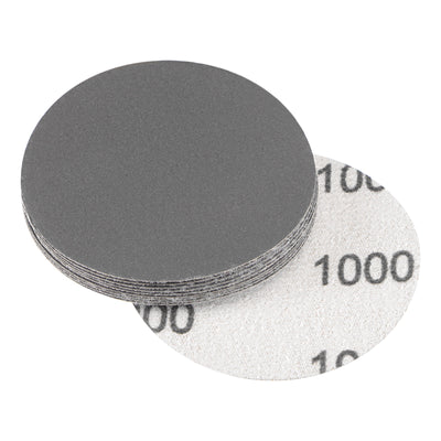 Harfington Uxcell 3 Inch 1000 Grit Sanding Discs Wet/Dry Hook and Loop Silicon Carbide Round 10Pcs