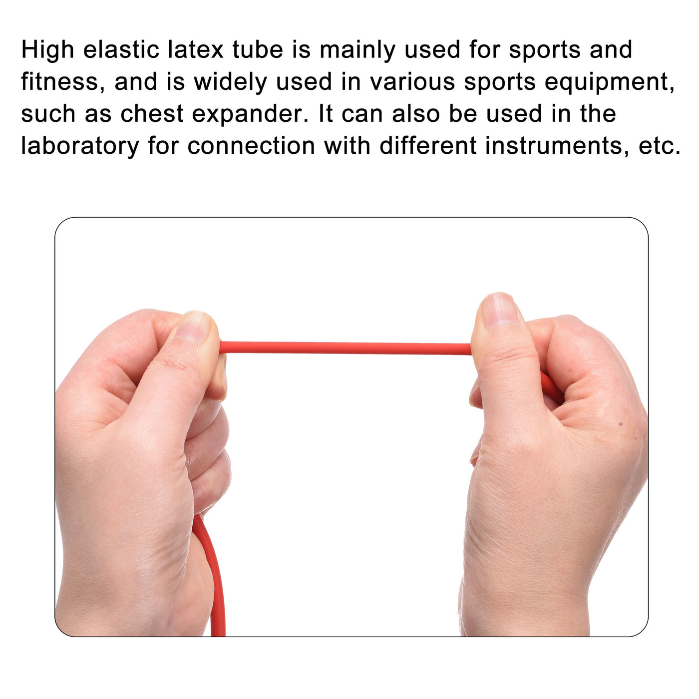 Harfington Natural Latex Rubber Tube Highly Elastic for Sports Exercise Fitness