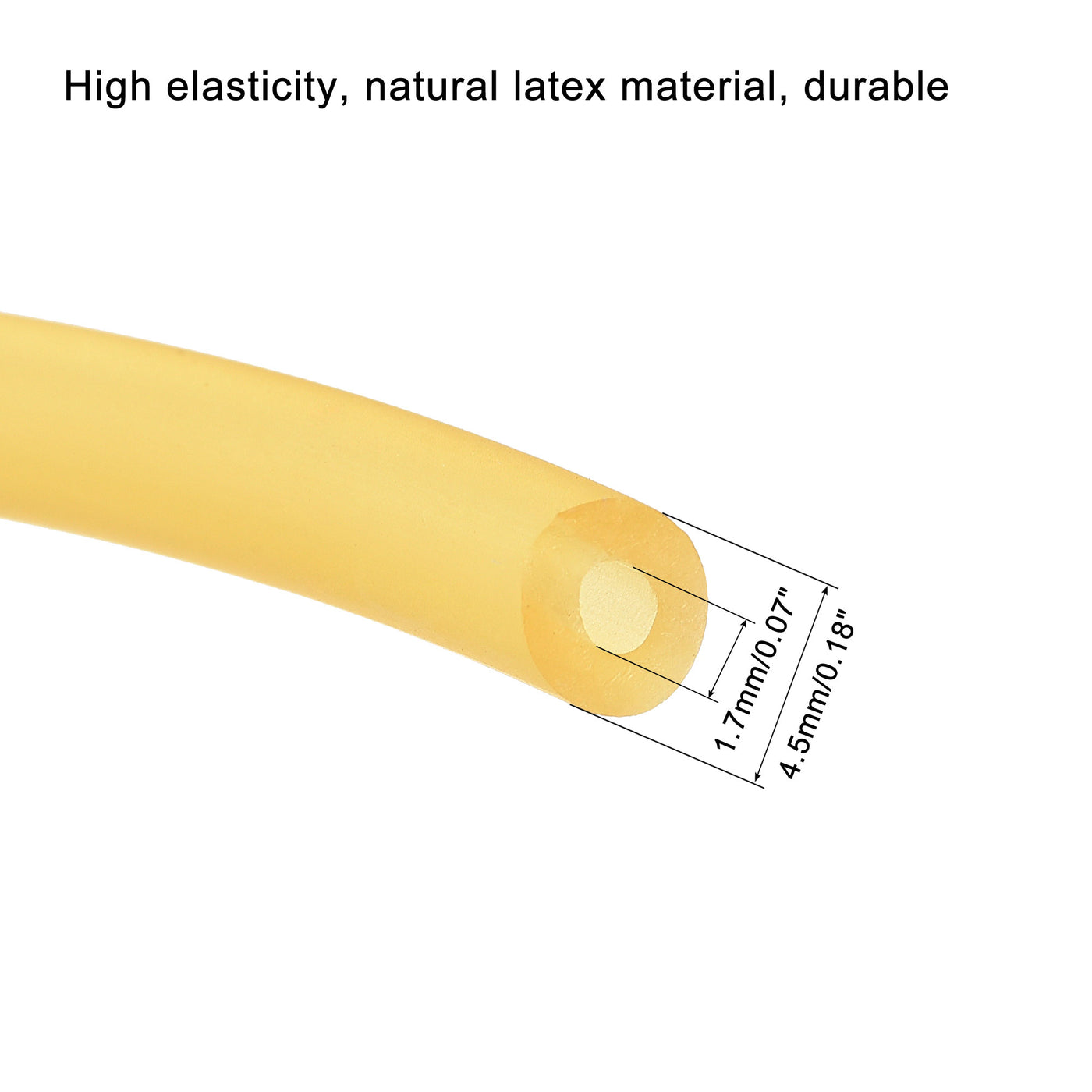Harfington Natural Latex Rubber Tubing  3.3ft Highly Elastic