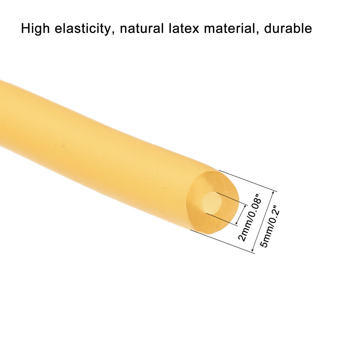Harfington Natural Latex Rubber Tubing  3.3ft Highly Elastic