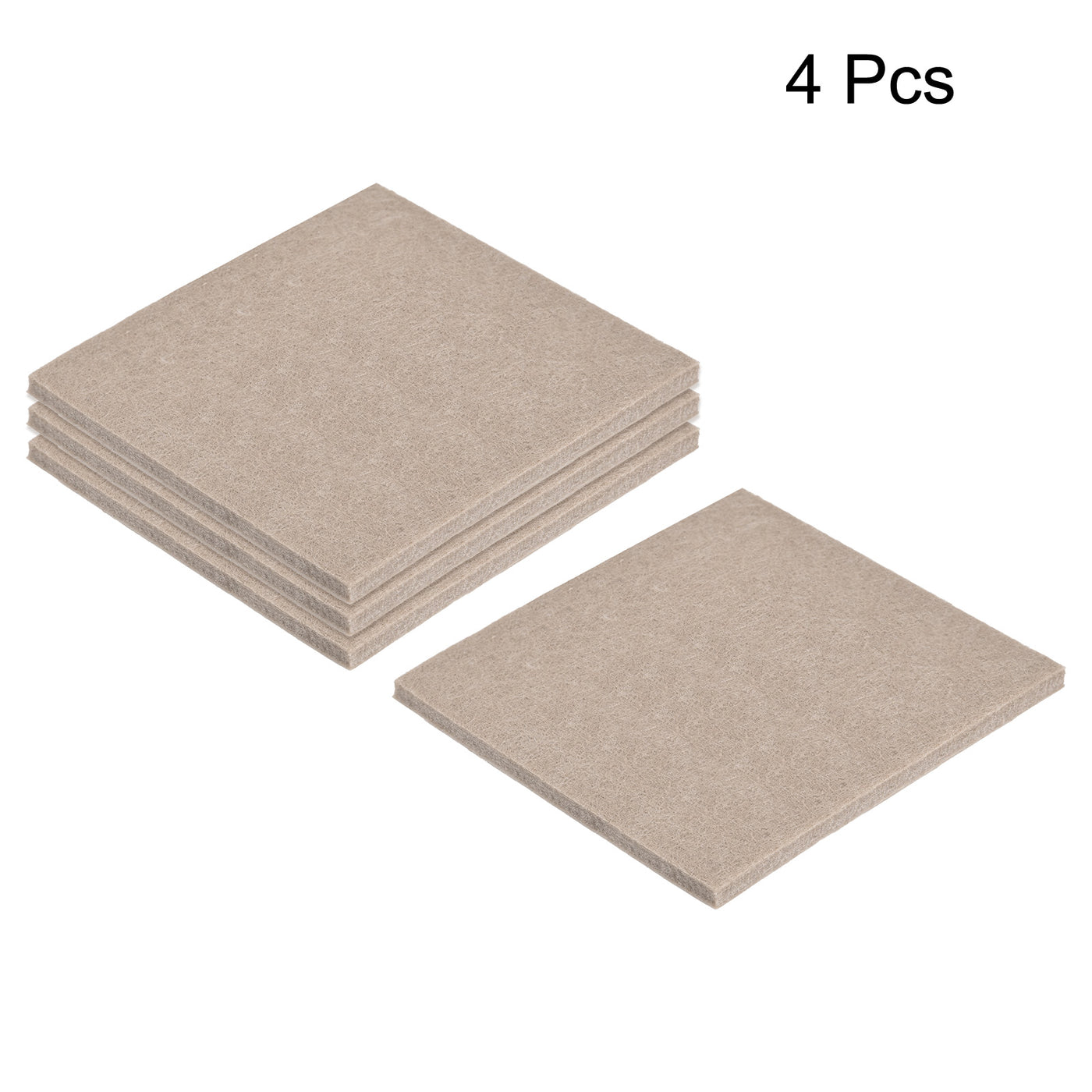 uxcell Uxcell Self Adhesive Square Furniture Felt Pads for Hardwood Tiles Self-adhesive