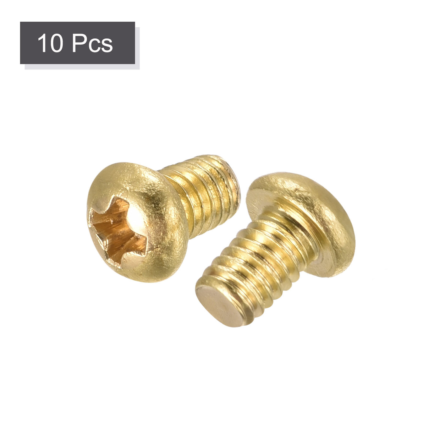 uxcell Uxcell Brass Machine Screws, Phillips Pan Head Fastener Bolts for Furniture, Office Equipment, Electronics