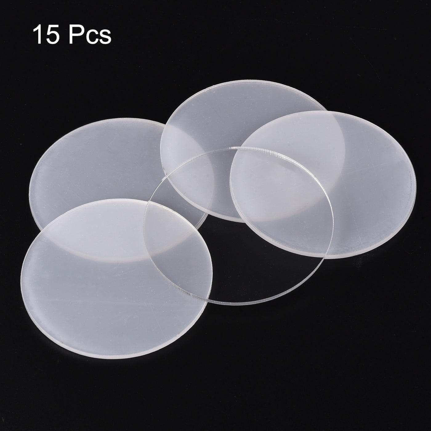 Harfington PMMA Blank Acrylic Discs without Hole for Craft Vinyl Projects