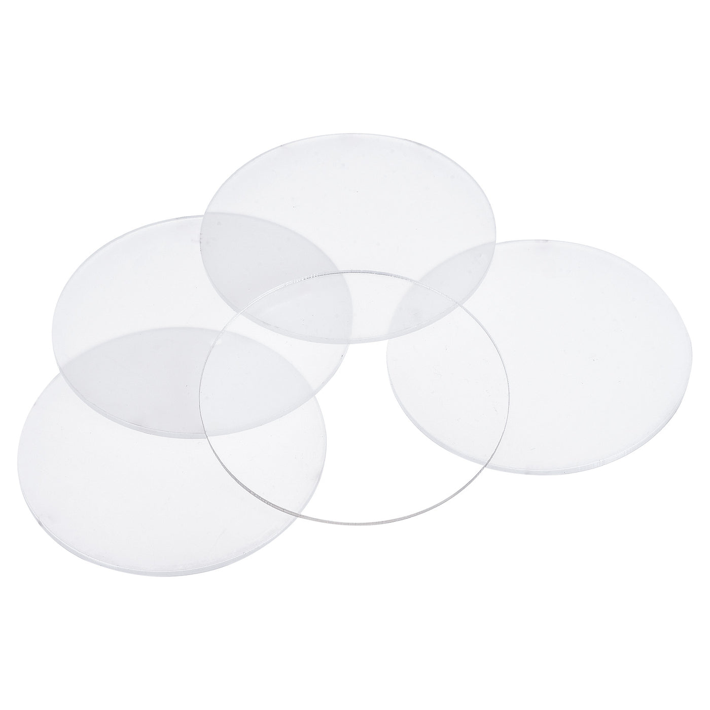 Harfington Blank Acrylic Discs without Hole for Craft Vinyl Projects
